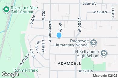 Map image of the property - 429 W 5000 S