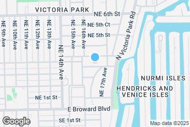 Map image of the property - 1625 NE 3rd Ct