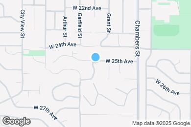 Map image of the property - 1890 W 25th Ave