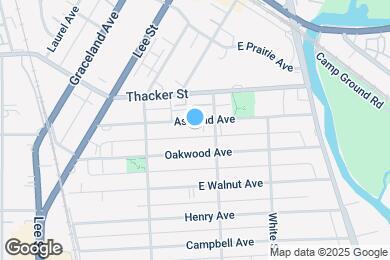 Map image of the property - 1471 Ashland Ave