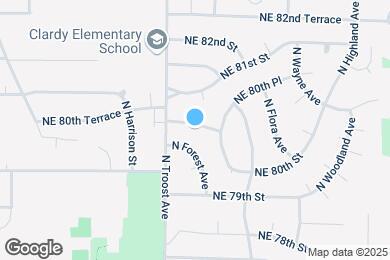 Map image of the property - 1219 NE 80th Terrace