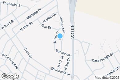 Map image of the property - 913 Dryden Ave