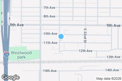 Map image of the property - 1025 S 34th St