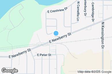 Map image of the property - 2520 E Newberry St