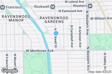Map image of the property - 4447 N Rockwell St
