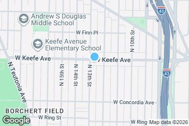 Map image of the property - 1225 W Keefe Ave