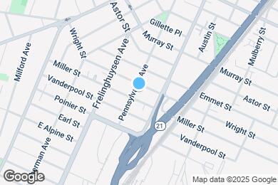 Map image of the property - 147 1/2 Pennsylvania Ave
