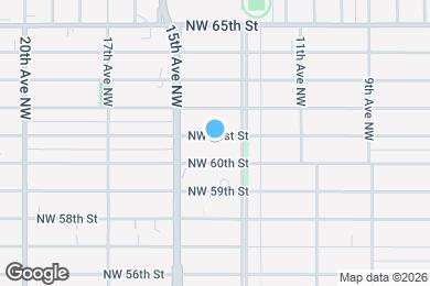 Map image of the property - 1423 NW 61st St