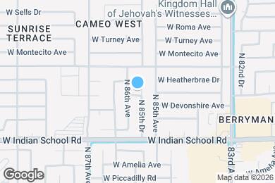 Map image of the property - 4228 N 85th Dr