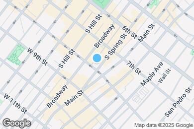 Map image of the property - Sentral DTLA at 755 S. Spring