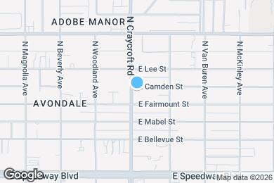 Map image of the property - 1424 N Craycroft Rd