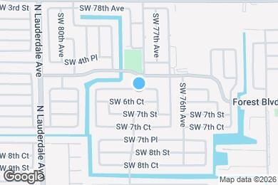 Map image of the property - 7710 SW 6th St