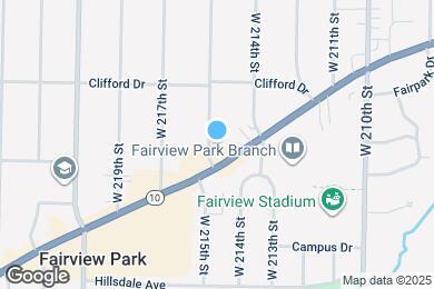 Map image of the property - 4341 W 215th St
