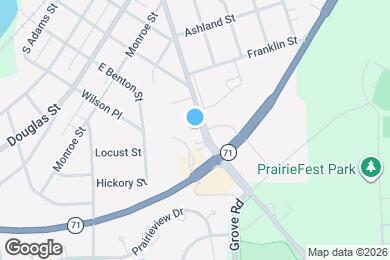 Map image of the property - 213 E Washington St