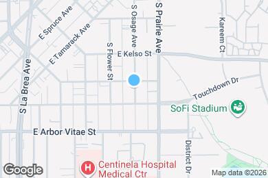 Map image of the property - 727 S Osage Ave