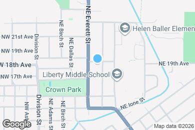 Map image of the property - 634 NE 19th Ave