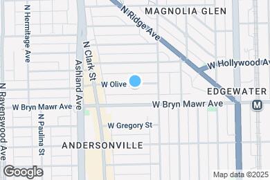 Map image of the property - 1437 W Olive Ave