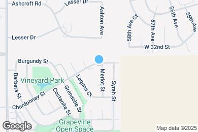 Map image of the property - 3301 Merlot St