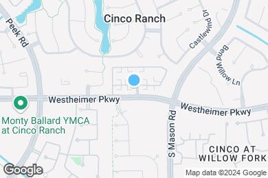 Map image of the property - Aston at Cinco Ranch