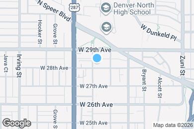 Map image of the property - 2841 W 28th Ave