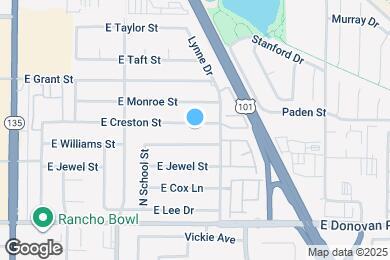 Map image of the property - 604 E Creston St
