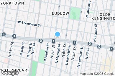 Map image of the property - 629 W Girard Ave