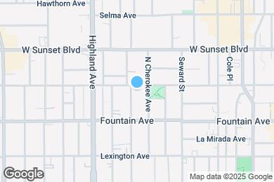 Map image of the property - 1352 N Las Palmas Ave