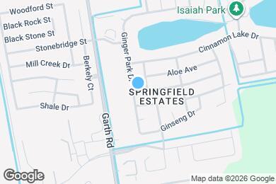 Map image of the property - 8002 Ginger Park Dr