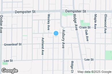 Map image of the property - 1119 Wesley Ave
