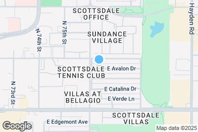 Map image of the property - 7614 E Avalon Dr