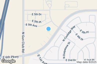 Map image of the property - 23691 E 2nd Pl