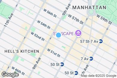 Map image of the property - 345 W 53rd St