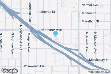 Map image of the property - 636 N Heliotrope Dr