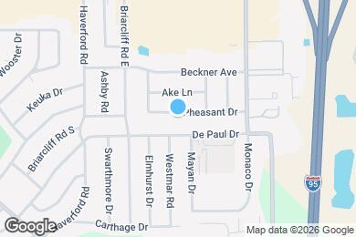 Map image of the property - 1038 Pheasant Dr