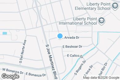 Map image of the property - 102 E Arvada Dr