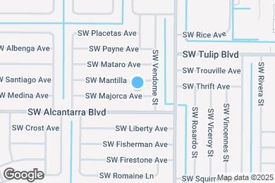 Map image of the property - 1013 SW Majorca Ave
