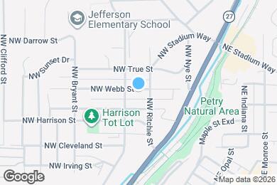 Map image of the property - 215 NW Webb St