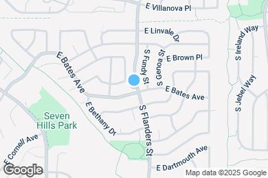 Map image of the property - 19595 E Bates Ave