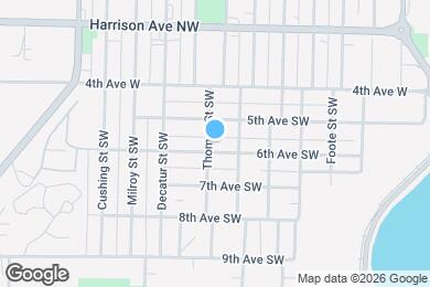 Map image of the property - 1420 6th Ave SW