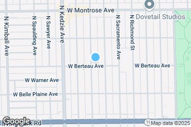 Map image of the property - 3050 W Berteau Ave