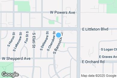 Map image of the property - 5765 S Bannock St