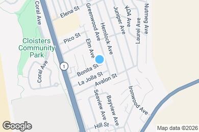 Map image of the property - 530 Bonita St