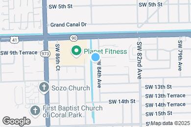 Map image of the property - 1020 SW 84th Ave