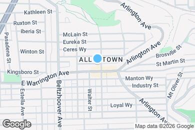 Map image of the property - 757 E Warrington Ave
