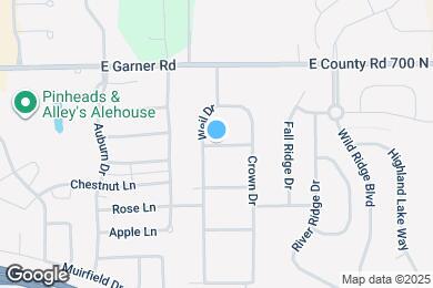 Map image of the property - 1730 E Fork Dr