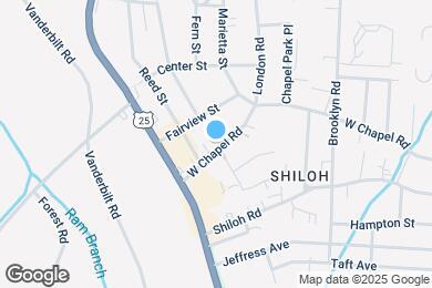 Map image of the property - 917 W Chapel Rd