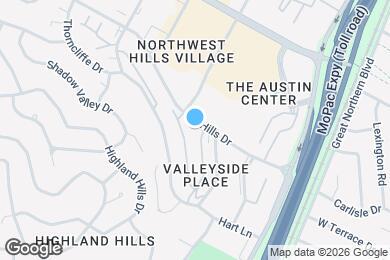 Map image of the property - 3517 N Hills Dr