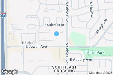 Map image of the property - 14433 E Jewell Ave