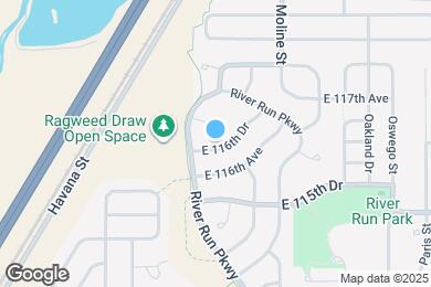 Map image of the property - 11365 E 116th Dr