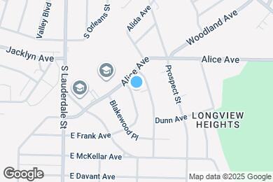 Map image of the property - 709 E Frank Ave